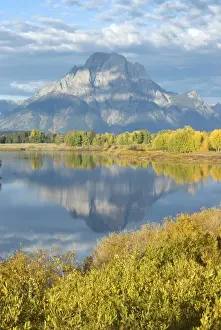 Ox Bows Prints: Early morning light - Oxbow bend - Mountain reflection on water - Grand Teton NP, USA