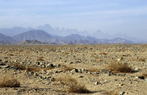 Images Dated 24th May 2007: Egypt - typical scene in Arabian desert appr. 50 km from Hurghada town (Red Sea shore)