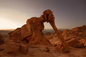 Elephant Rock rock formation - sunrise - Valley of Fire State Park - Nevada - USA