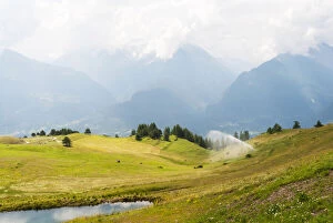 Aosta Gallery: Emilius mountain, watering, Aosta Valley