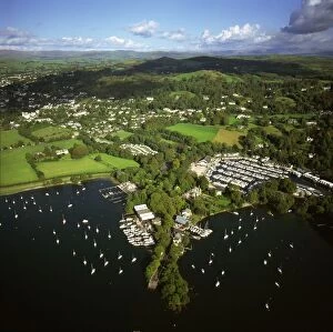 Cities Gallery: England - Aerial view, Bowness-on-Windermere