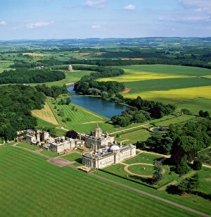 England - Aerial view, Castle Howard, Yorkshire