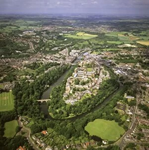 Cities Gallery: England - Aerial view, Durham Castle, Cathedral and city