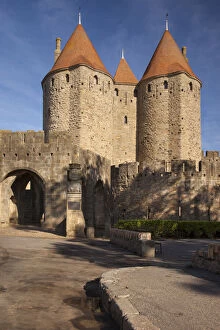 Images Dated 17th September 2013: Back entrance to La Cite Carcassonne, Languedoc-Roussillon