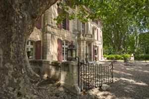 Breakfast Gallery: Front entry to Chateau Roussan near Saint