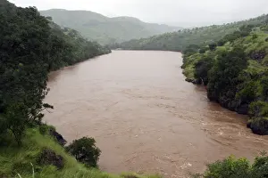 Floods Prints: Ethiopia - Floods of the Omo River in the south of Ethiopia. Yabelo Ethiopia