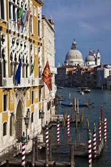Europe, Italy, Venice, Gondola Piers with