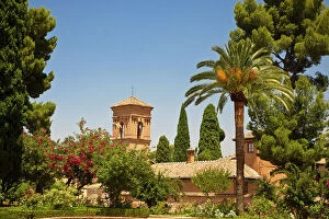 Window Gallery: Europe, Spain, Granada. The Generalife gardens