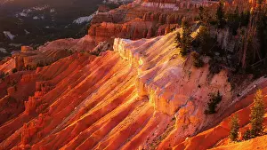 Light Prints: Evening light on Cedar Breaks, Cedar Breaks National Monument, Utah, USA. Date: 25-05-2021