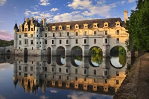 Evening sunlight on Chateau Chenonceau