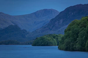 Calm Gallery: Evening view over Derwentwater Lake, the Lake District