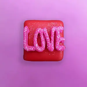 Valentine Prints: Fairy Cake - love Digital Manipulation: background colour