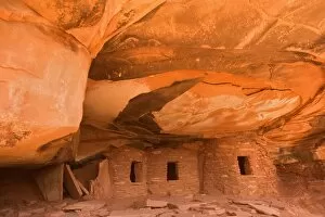 Images Dated 23rd April 2009: Fallen Roof Ruin - ancient puebluan dwelling built into an alcove perched more than 100 feet above