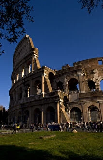 Famous Colosseum in Rome Italy Landmark