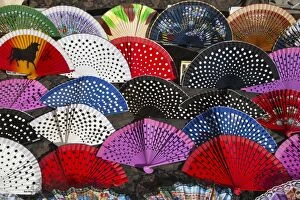 Fans displayed for sale