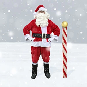 Images Dated 17th March 2020: Father Christmas / Santa Claus at the North Pole Date: 20-Sep-13