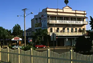 Streets Prints: Federal Guest House seen from platform from station platform