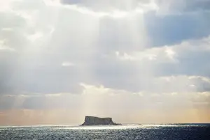 Sun Rays Prints: Filfla Island - Nature Reserve Malta