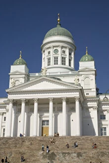 Finland, Helsinki. View of the Lutheran