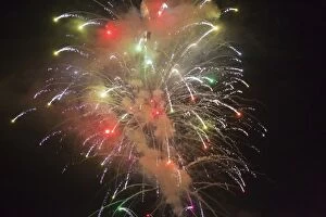 Images Dated 8th June 2009: Fireworks at night - Marbella