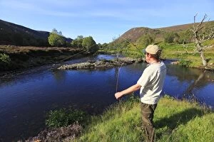 Images Dated 3rd September 2010: Fisherman - Fly Fishing for trout and salmon