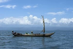 Fishing boat close to the island of Nosy Mangabe
