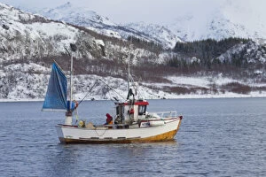 Fishing boat in Raftsund - Lofoten - Norway