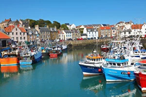 Scotland Gallery: Fishing Boats in Pittenweem Harbour, Fife, Scotland