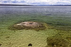 Images Dated 6th June 2013: Fishing Cone - in Yellowstone Lake - West Thumb