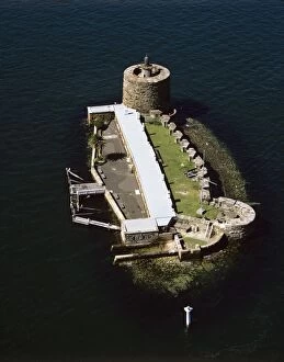 Images Dated 14th January 2009: Fort Denison (Pinchgut) aerial, Sydney Harbour National Park, Sydney, New South Wales