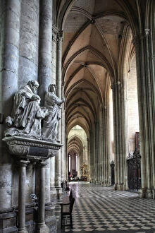 France, Amiens, The nave of Amiens Cathedral