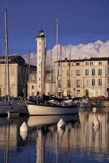 France, La Rochelle. Bassin a Flot, lighthouse