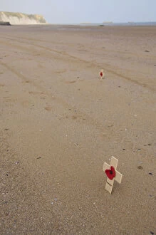 France, Normandy, Arromanches Beach. Remembrance