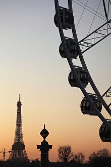 France, Paris, Ferry wheel in Place de la