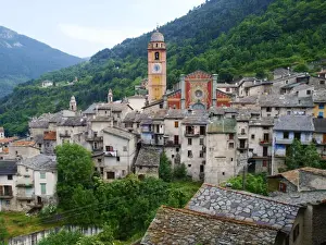 France - village in Mercanour National park, Alpes