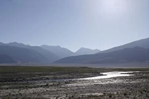 Freshwater stream in Tso Kar basin