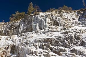 Images Dated 28th December 2008: Frozen waterfall in the Santa Catalina mountains, Tucson, Arizona, USA