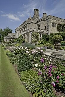 Gardens lawned terraces and flower beds Stowell