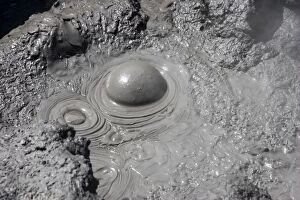 Geothermal Activity - close-up of boiling mud