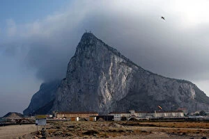 Rocks Collection: Gibraltar - Rock of Gibraltar with Levante / East Wind Strait of Gibraltar - Spain