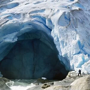 Glacier - with man to show scale