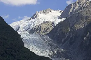 Glacier - scenic view of Franz Josef glacier. Westland National Park - South Island - New Zealand