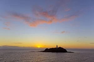 Seascapes Collection: Godrevy - Sunset - Cornwall - UK