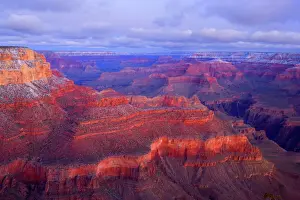 Sunrise Prints: Grand Canyon - panoramic view from Yavapai Point into the Grand Canyon - dawn - Grand Canyon National Park - South Rim