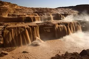 Grand Falls - raging muddy falls of the Little Colorado River during snowmelt
