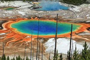 Wyoming Gallery: Grand Prismatic Spring Midway Geyser Basin, Yellowstone