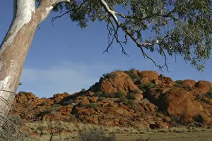 Granite formations The Red Centre Central Australia. West of Marla, northern South Australia