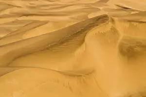 Graphic depiction of a slip face in the dune sea - Dune Fields - Namib Desert - Namibia - Africa
