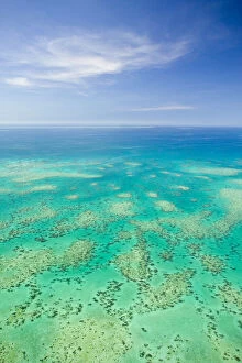 The Great Barrier Reef, aerial view of Green