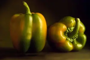 Fruit And Veg Prints: Green Peppers - two